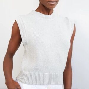 Aritzia Wilfred Alps Wool Grey Sweater Vest